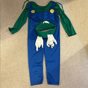 Kids Green and Blue Plumber Costume